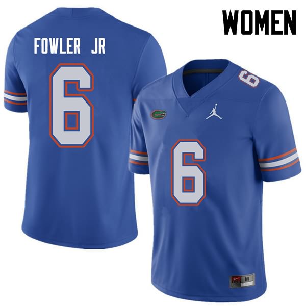 NCAA Florida Gators Dante Fowler Jr. Women's #6 Jordan Brand Royal Stitched Authentic College Football Jersey NTG7464RN